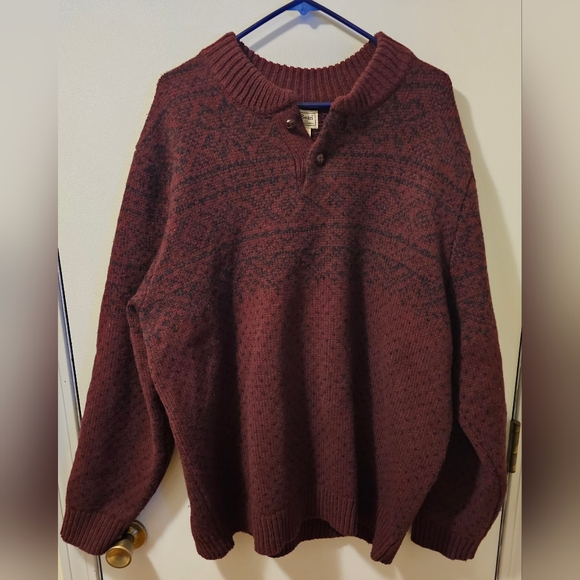 L.L. Bean Other - LL Bean Lambs Wool Sweater Red Men's Size XXL Vintage